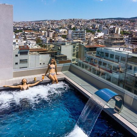 Onoma Hotel Thessaloniki Exterior foto Rooftop pool at the Hilton Athens