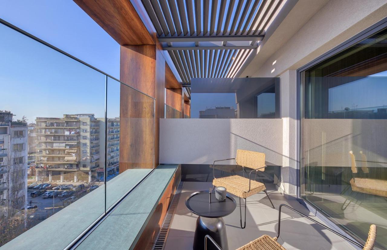 Onoma Hotel Thessaloniki Exterior foto Balcony